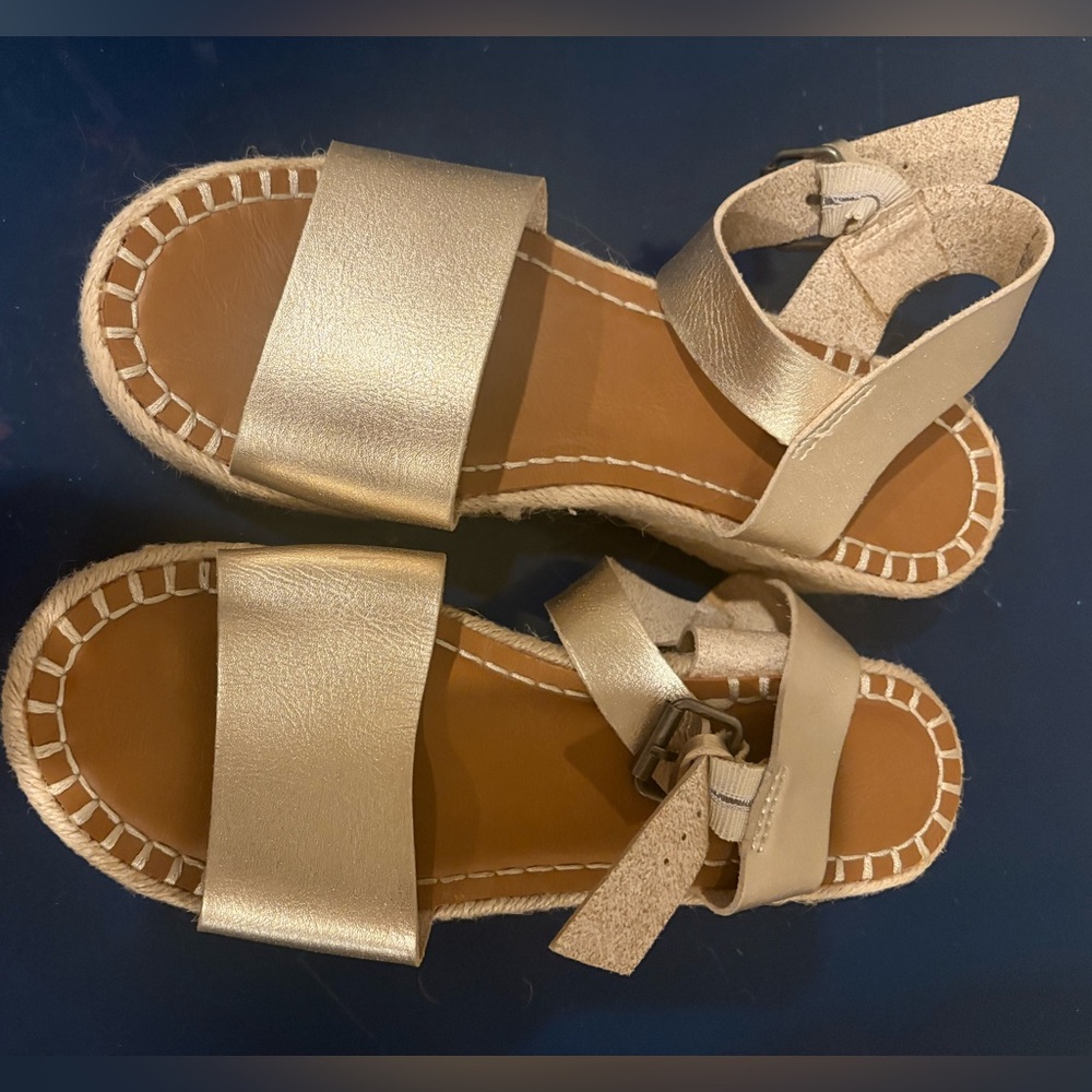 Gold Kids Sandals